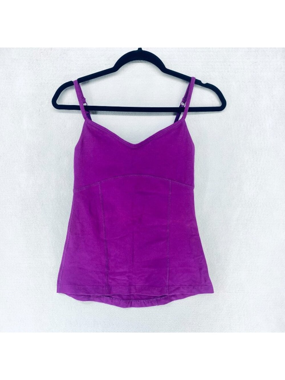Lululemon Tank Top Womens S Purple Shelf Bra Athletic Running Base Layer